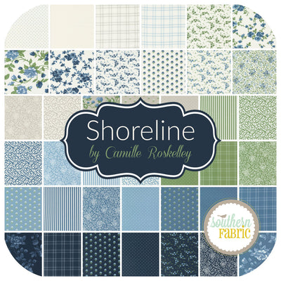 Shoreline Mini Charm Pack (42 pcs) by Camille Roskelley for Moda (55300MC)