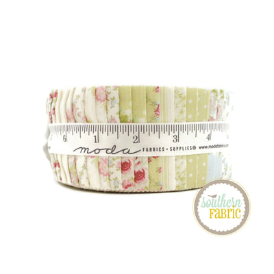 Cottage Linen Closet Jelly Roll (40 pcs) by Brenda Riddle for Moda (18730JR)