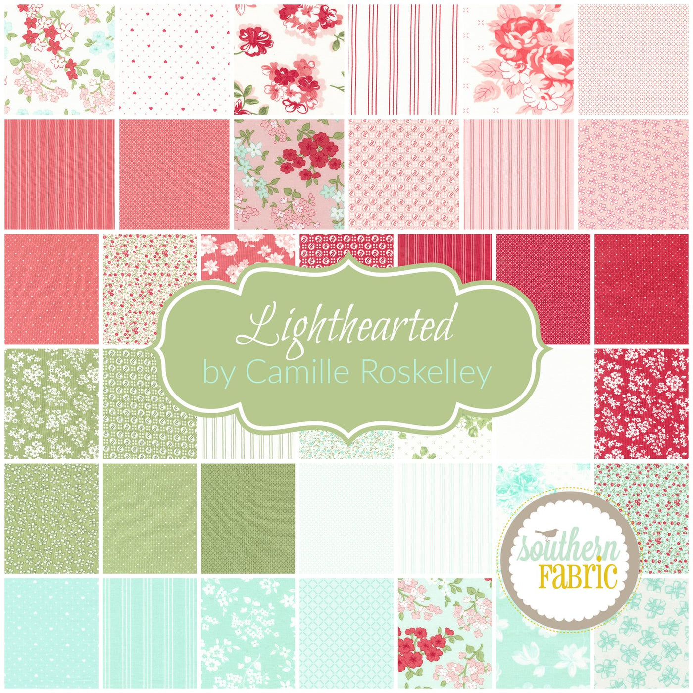 Lighthearted Fat Quarter Bundle (40 pcs) by Camille Roskelley for Moda (55290AB)