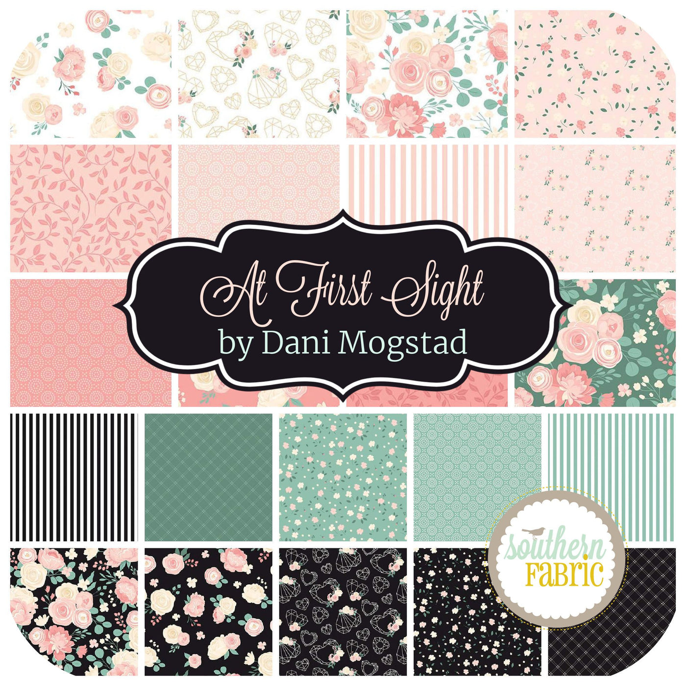 At First Sight Jelly Roll (40 pcs) by Dani Mogstad for Riley Blake (RP-12680-40)