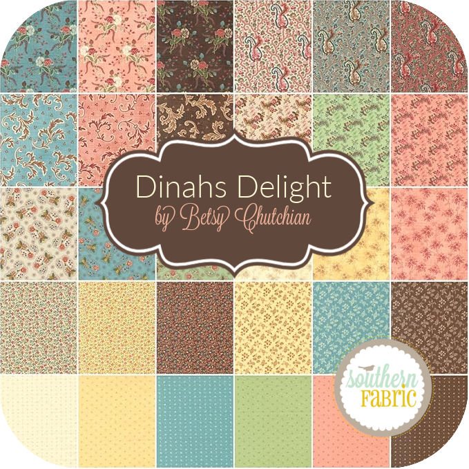 Dinah's Delight Charm Pack (42 pcs) by Betsy Chutchian for Moda (31670PP)