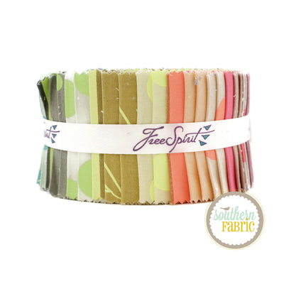 Neon True Colors Jelly Roll (40 pcs) by Tula Pink for Free Spirit (FB4DRTP.NEONTRUE)