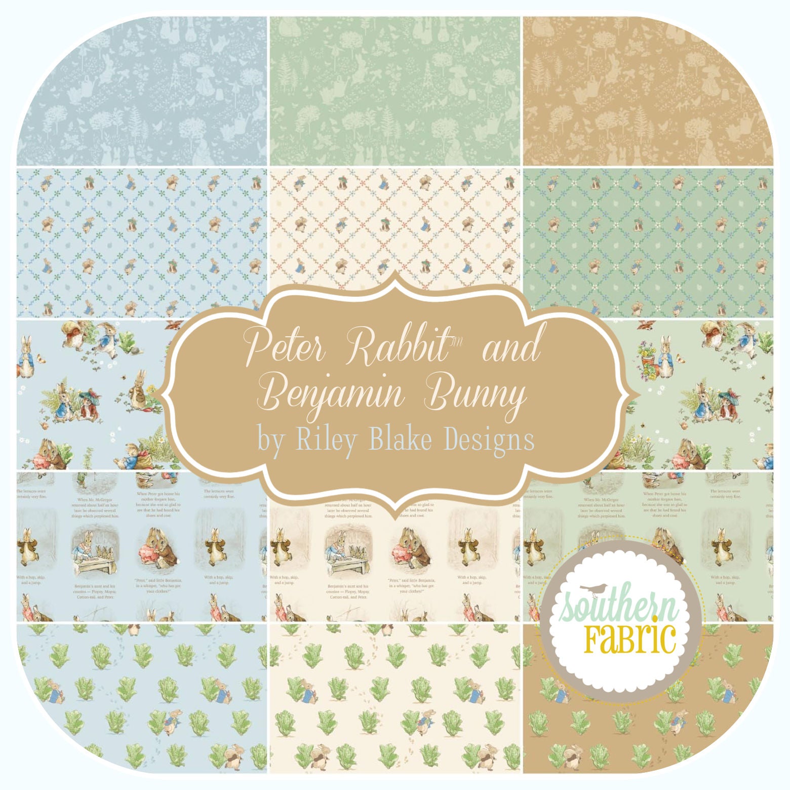 RBD Designers | Peter Rabbit & Benjamin Bunny | Riley Blake | Southern ...