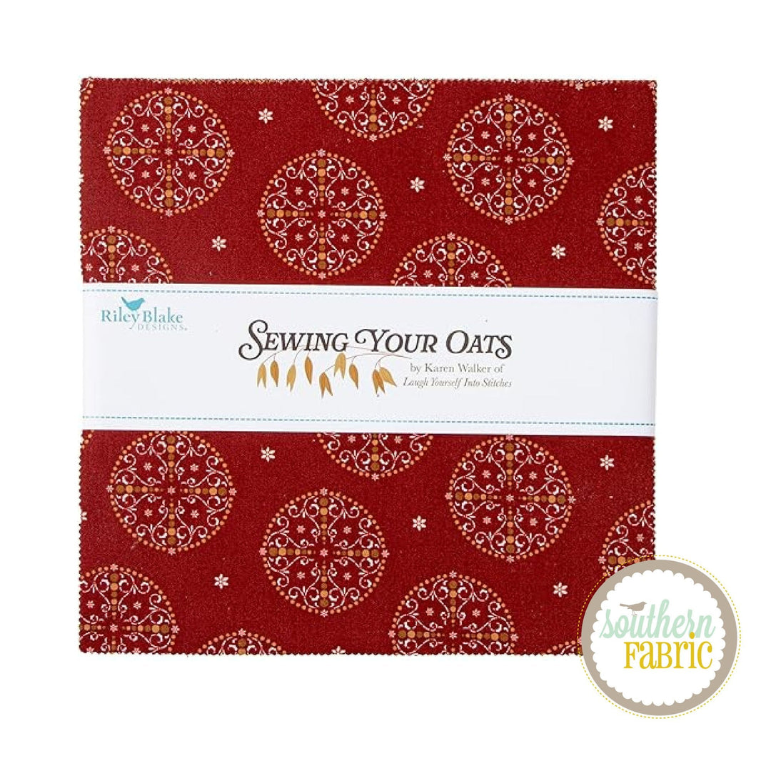 Sewing Your Oats - Layer Cake (42 pcs) by Karen Walker for Riley Blake