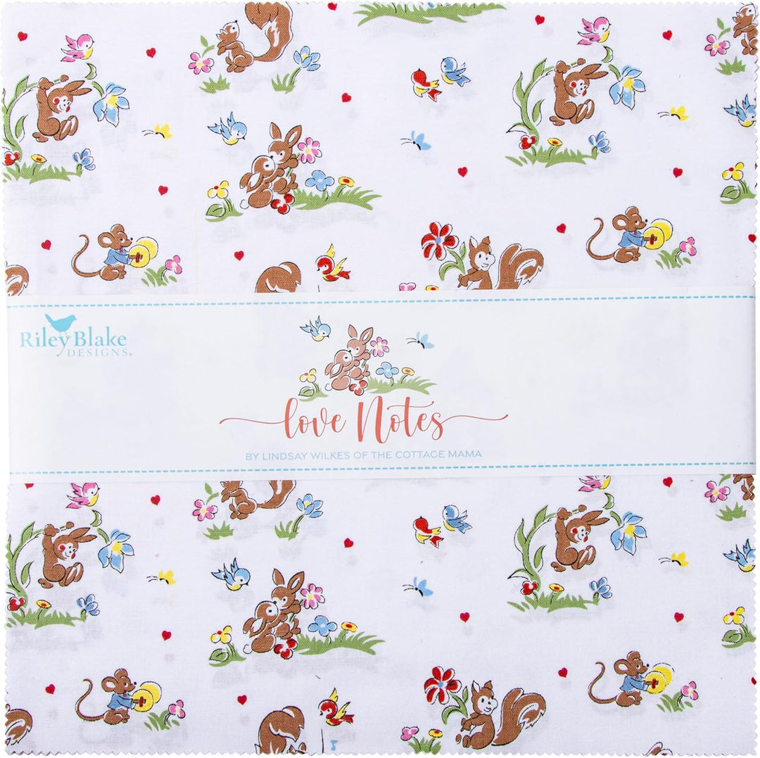 Love Notes - Layer Cake (42 pcs) by Lindsay Wilkes for Riley Blake