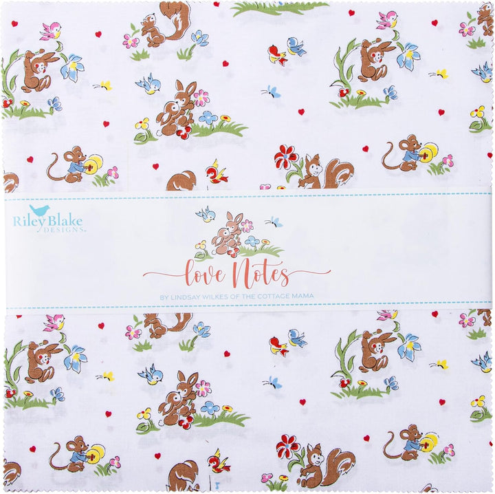 Love Notes - Layer Cake (42 pcs) by Lindsay Wilkes for Riley Blake