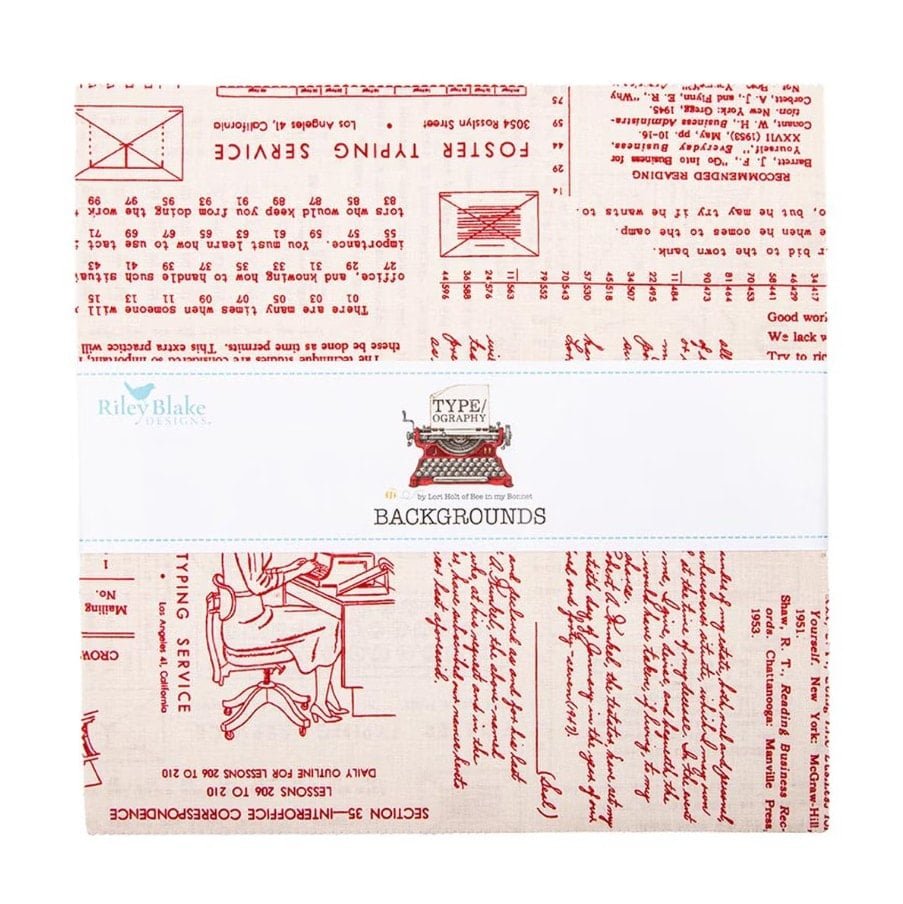 TYPE/ography B - Layer Cake (42 pcs) by Lori Holt for Riley Blake