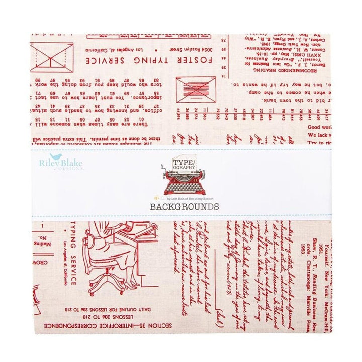 TYPE/ography B - Layer Cake (42 pcs) by Lori Holt for Riley Blake