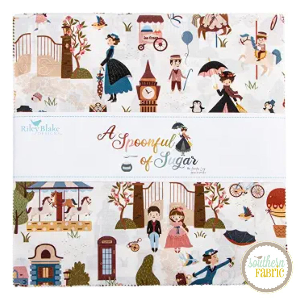 A Spoonful of Sugar - Layer Cake (42 pcs) by Jennifer Long for Riley Blake