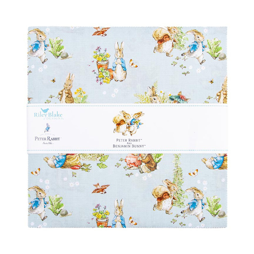Peter Rabbit &amp; Benjamin Bunny - Layer Cake (42 pcs) by RBD Designers for Riley Blake