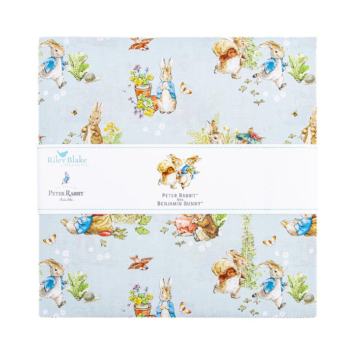 Peter Rabbit &amp; Benjamin Bunny - Layer Cake (42 pcs) by RBD Designers for Riley Blake