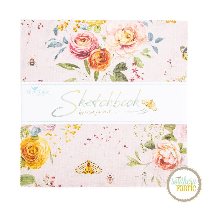 Sketchbook - Layer Cake (42 pcs) by Lisa Audit for Riley Blake