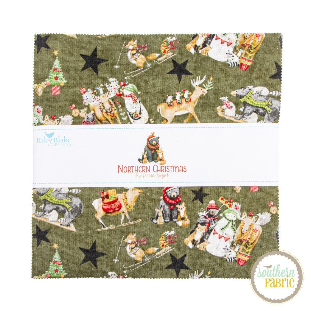 Northern Christmas - Layer Cake (42 pcs) by Teresa Kogut for Riley Blake