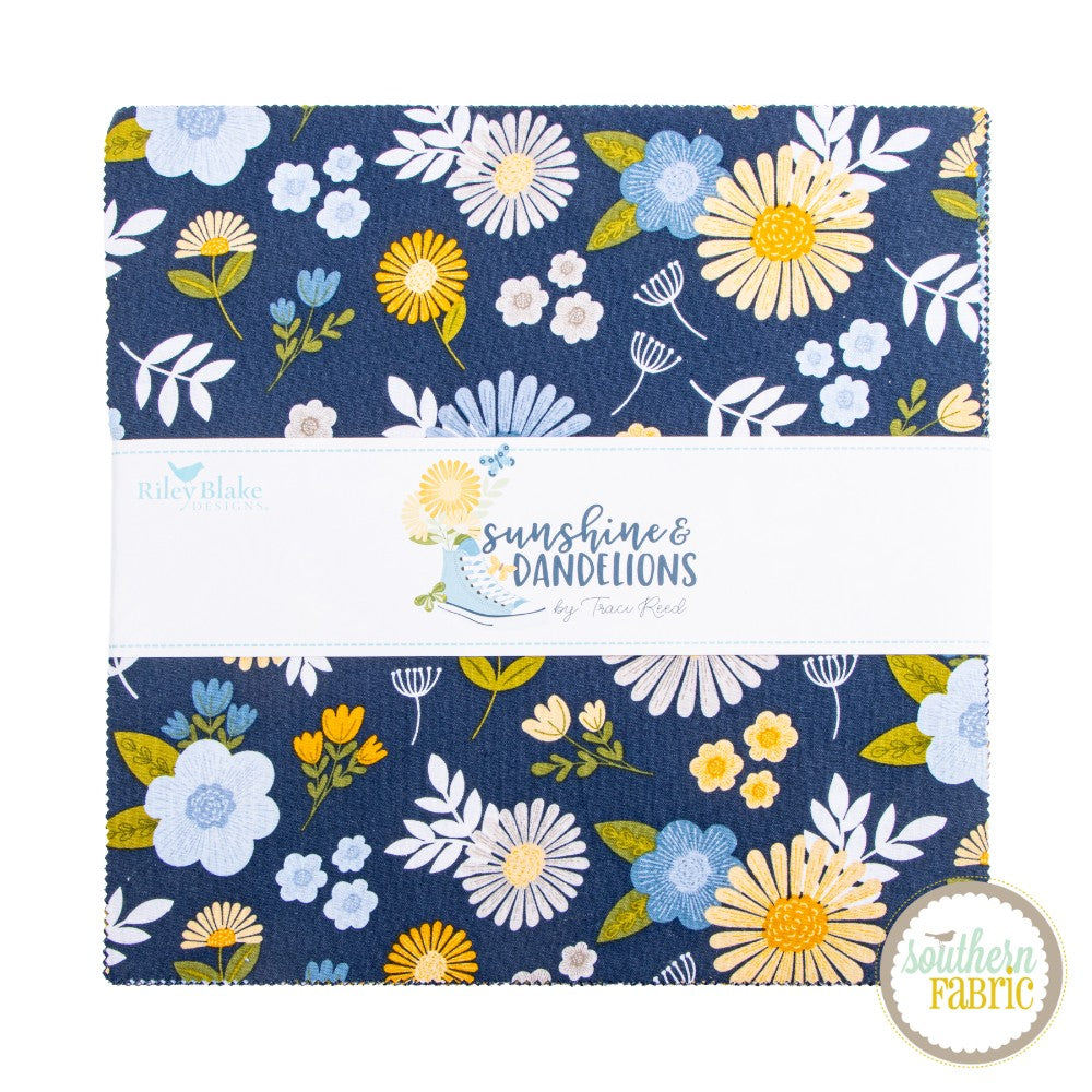 Sunshine & Dandelions - Layer Cake (42 pcs) by Traci Reed for Riley Blake