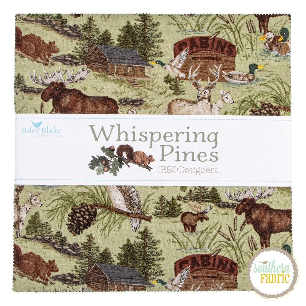 Whispering Pines - Layer Cake (42 pcs) by RBD Designers for Riley Blake