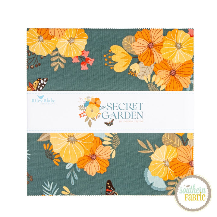 Secret Garden - Layer Cake (42 pcs) by Amanda Castor for Riley Blake