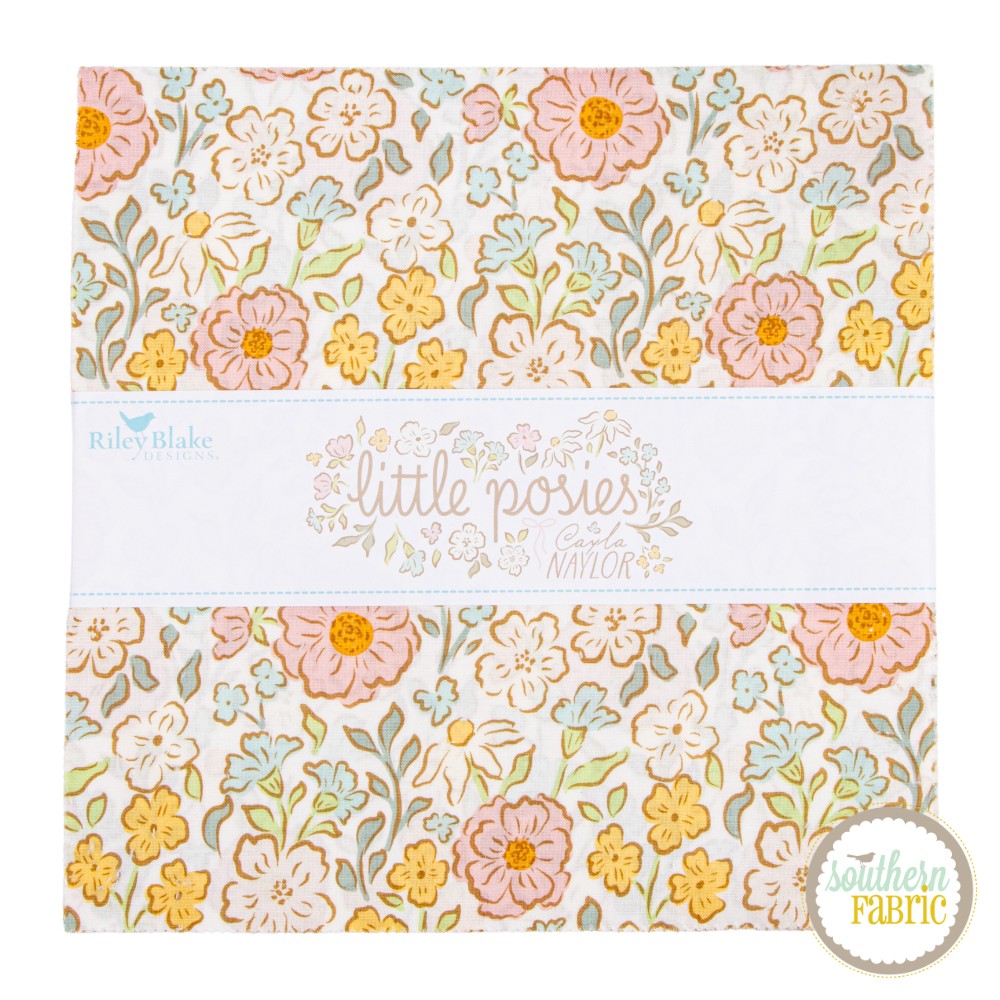Little Posies - Layer Cake (42 pcs) by Cayla Naylor for Riley Blake
