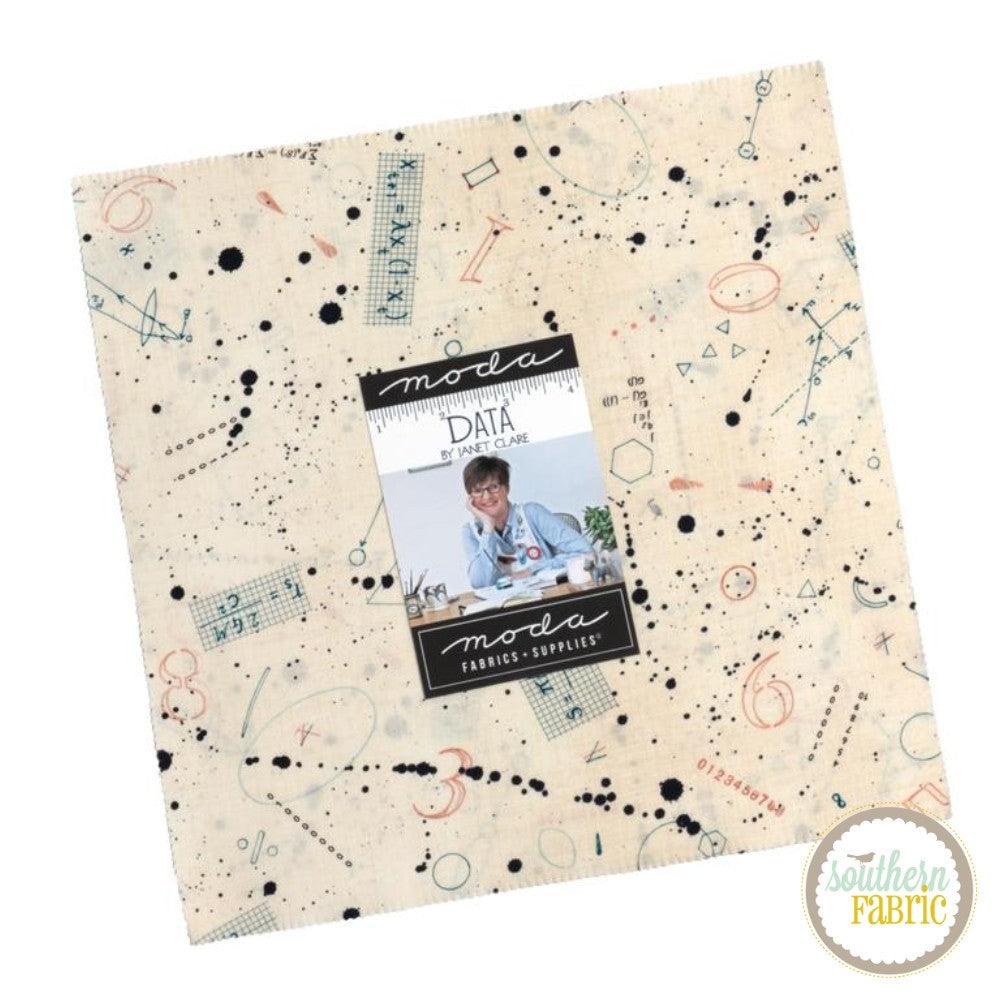 Data - Layer Cake (42 pcs) by Janet Clare for Moda