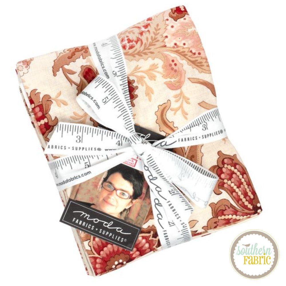 Le Jardin Rouge - Fat Quarter Bundle (40 pcs) by French General for Moda