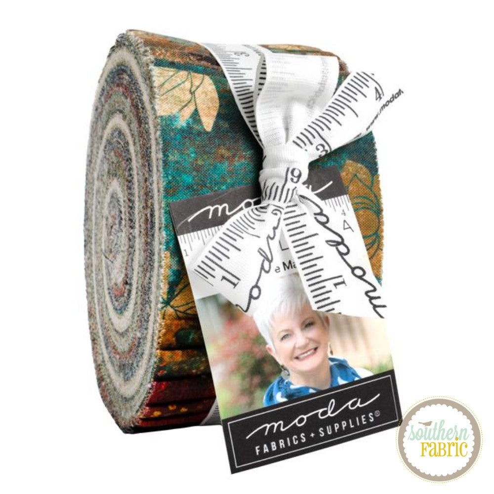 Tranquil Patina - Jelly Roll (40 pcs) by Debbie Maddy for Moda