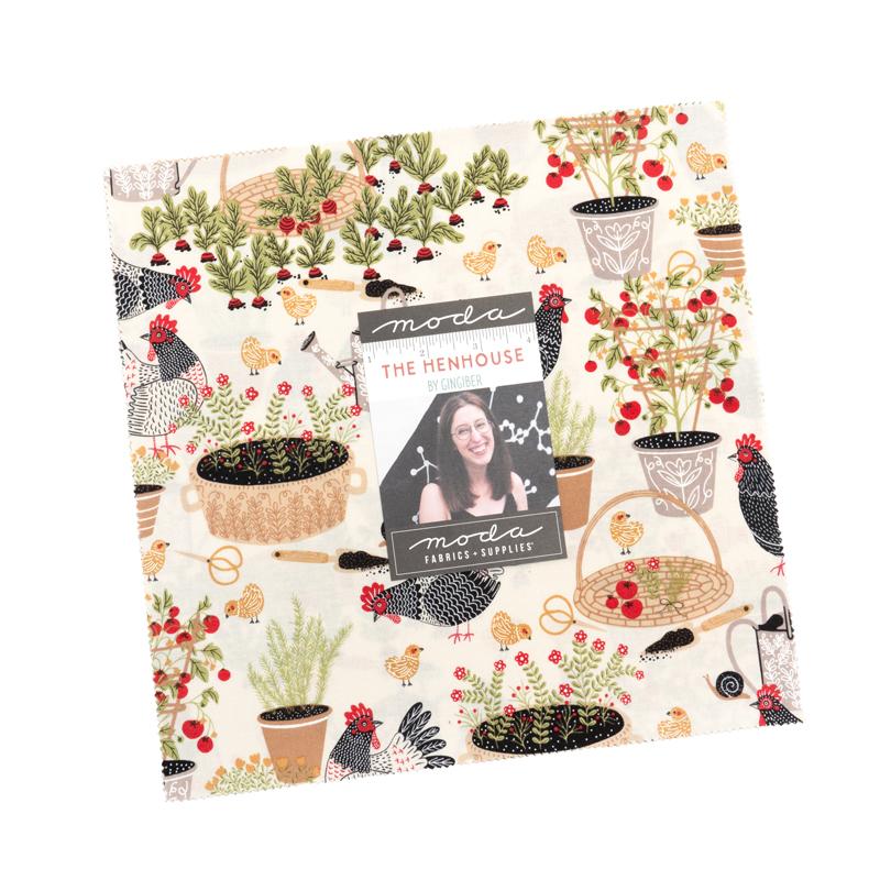 The Henhouse - Layer Cake (42 pcs) by Gingiber for Moda