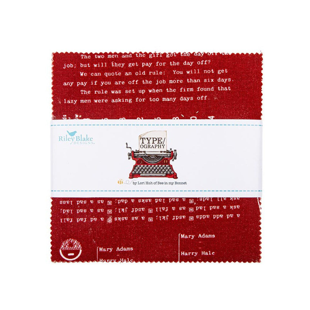 TYPE/ography A - Charm Pack (42 pcs) by Lori Holt for Riley Blake