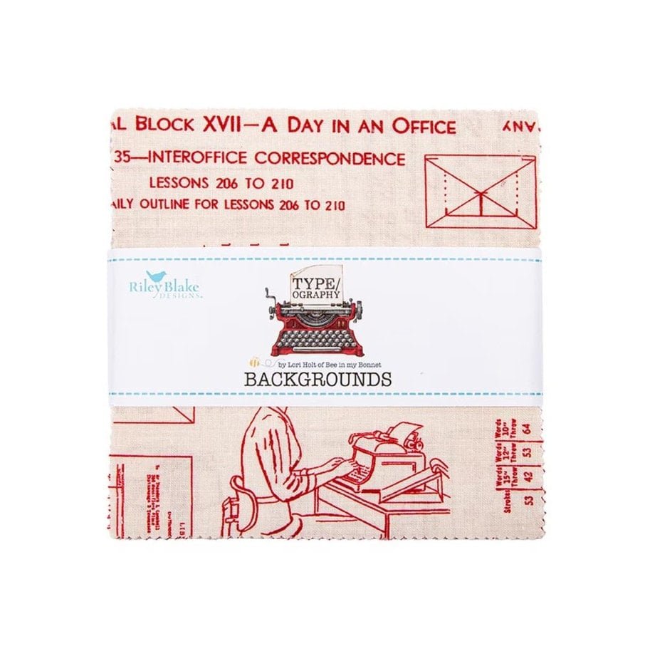 TYPE/ography B - Charm Pack (42 pcs) by Lori Holt for Riley Blake