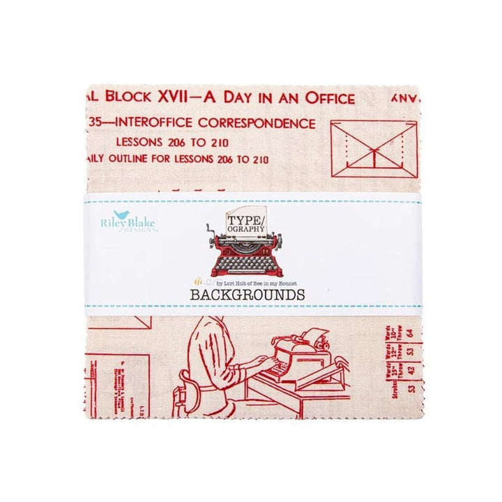 TYPE/ography B - Charm Pack (42 pcs) by Lori Holt for Riley Blake