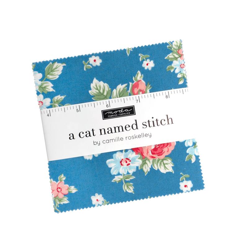 A Cat Named Stitch - Charm Pack (42 pcs) by Camille Roskelley for Moda