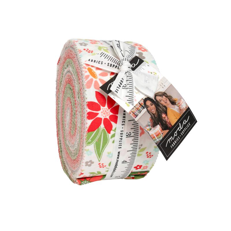 Poinsettia and Pear - Jelly Roll (40 pcs) by Sherri & Chelsi for Moda