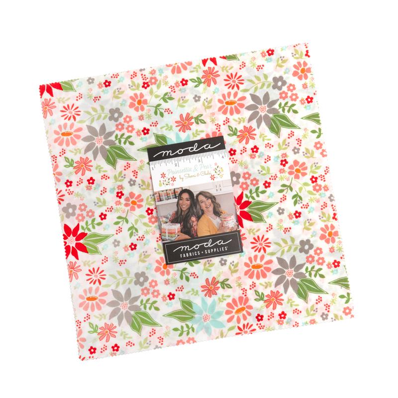 Poinsettia and Pear - Layer Cake (42 pcs) by Sherri & Chelsi for Moda