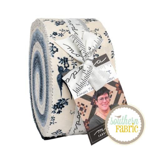 Bluebirds Nest - Jelly Roll (40 pcs) by Kansas Troubles for Moda (9800JR)