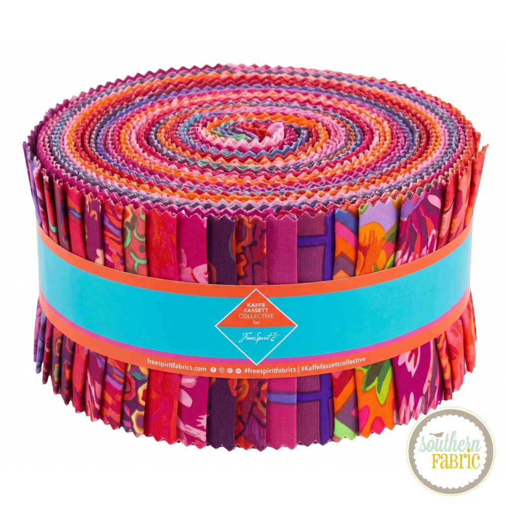 Ruby Classics Plus - Jelly Roll (40 pcs) by Kaffe Fassett for Free Spirit