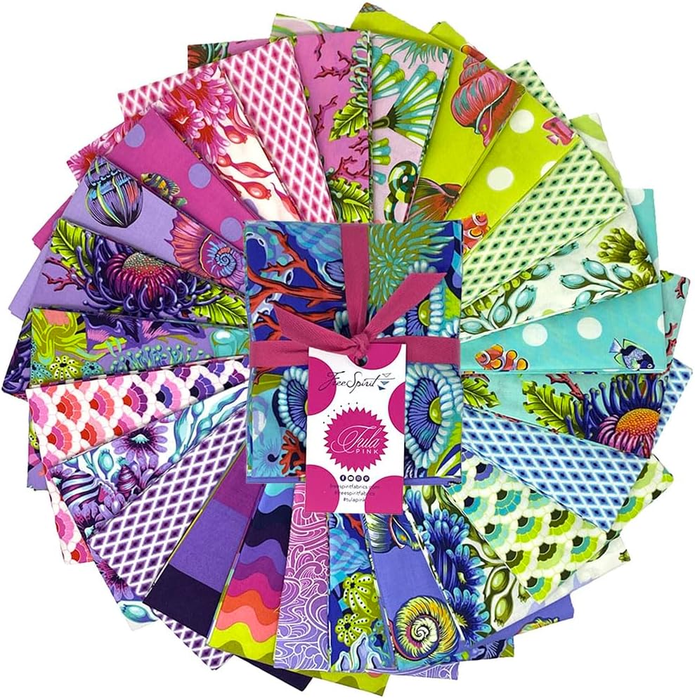 Floral Reef - Fat Quarter Bundle (25 pcs) by Tula Pink for Free Spirit