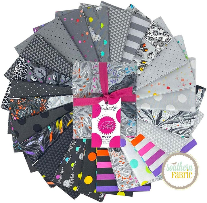 Graywork - Fat Quarter Bundle (24 pcs) by Tula Pink for Free Spirit