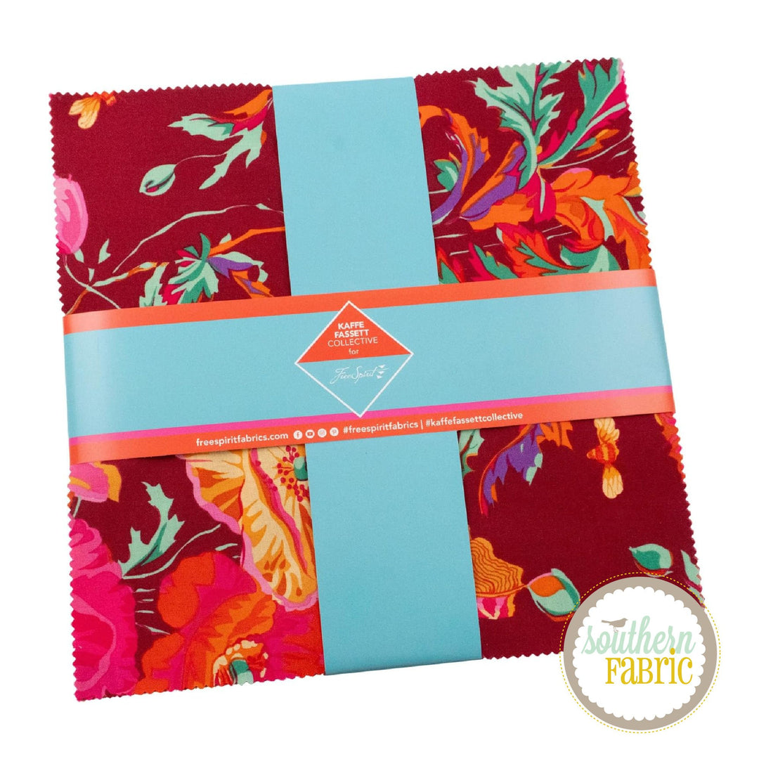 Kaffe Classics Spectrum Colorway - Layer Cake (42 pcs) by Kaffe Fassett for Free Spirit (FB610GP.SPECTRUM)