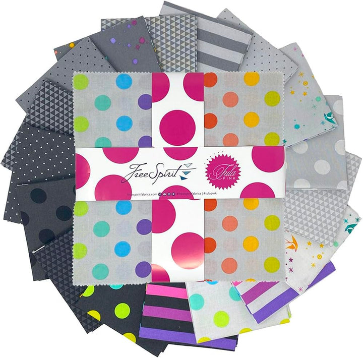 Graywork - True Colors - Layer Cake (42 pcs) by Tula Pink for Free Spirit
