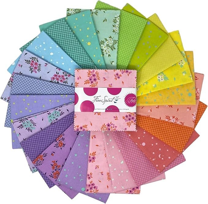 True Colors 2025 - Charm Pack (42 pcs) by Tula Pink for Free Spirit