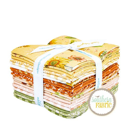 Sunflower Whispers - Fat Quarter Bundle (19 pcs) by Lisa Audit for Riley Blake