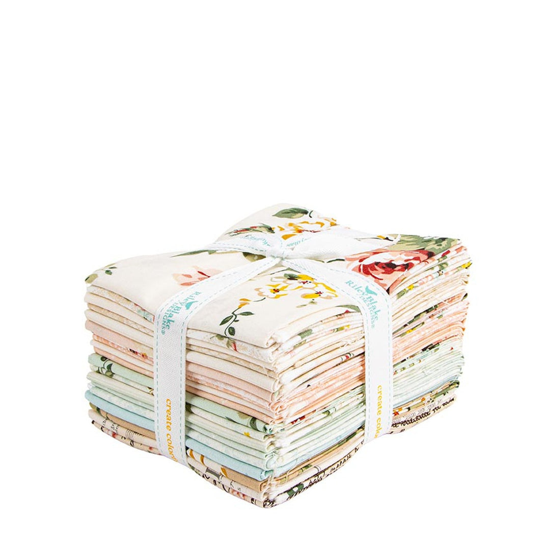 Rose & Violet's Bouquet des Fleurs - Fat Quarter Bundle (19 pcs) by Amanda Castor for Riley Blake