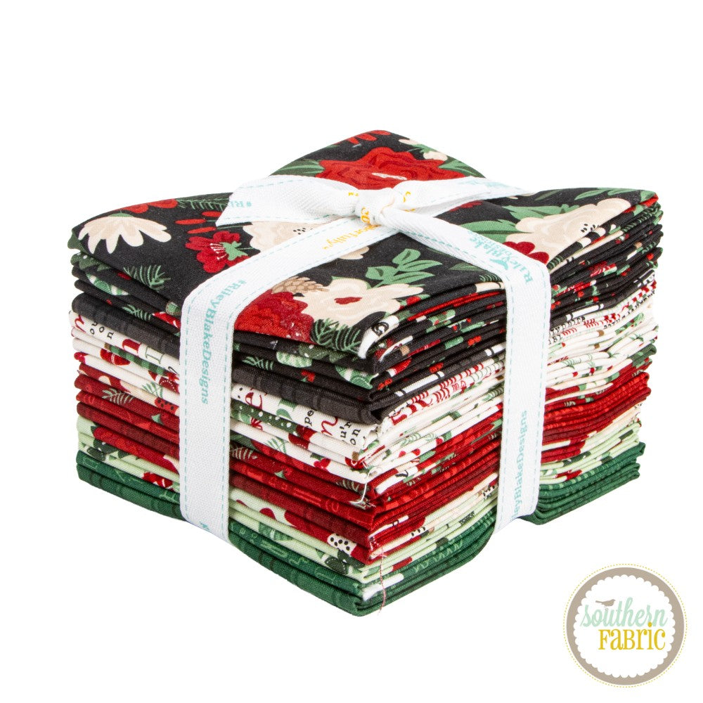 Evergreen Wishes - Fat Quarter Bundle (18 pcs) by Traci Reed for Riley Blake