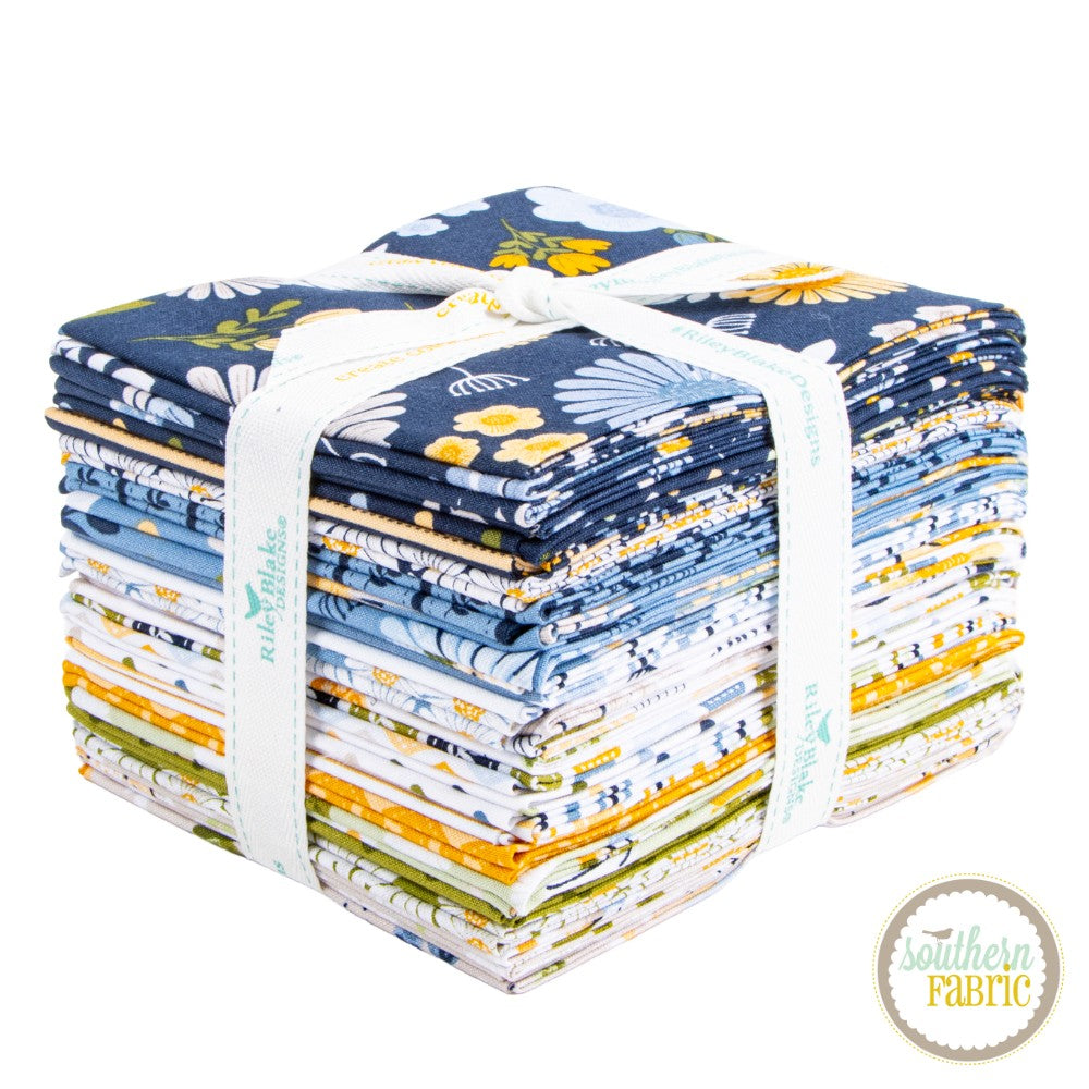 Sunshine & Dandelions - Fat Quarter Bundle (21 pcs) by Traci Reed for Riley Blake