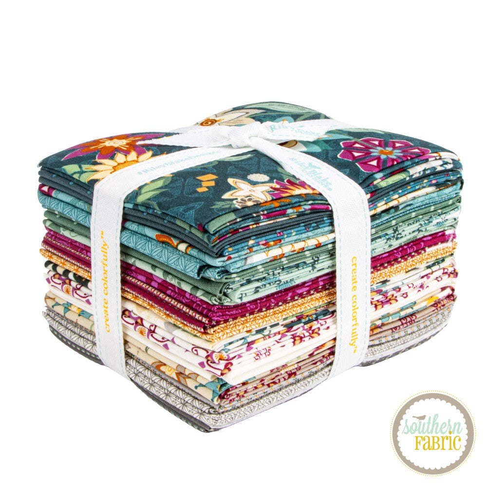Where the Wild Flowers Are - Fat Quarter Bundle (21 pcs) by Judi Madsen for Riley Blake