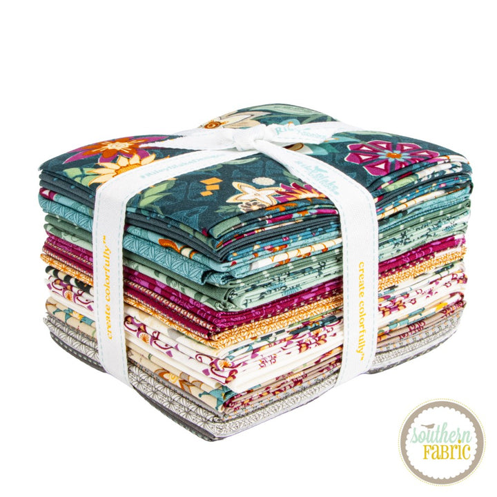 Where the Wild Flowers Are - Fat Quarter Bundle (21 pcs) by Judi Madsen for Riley Blake