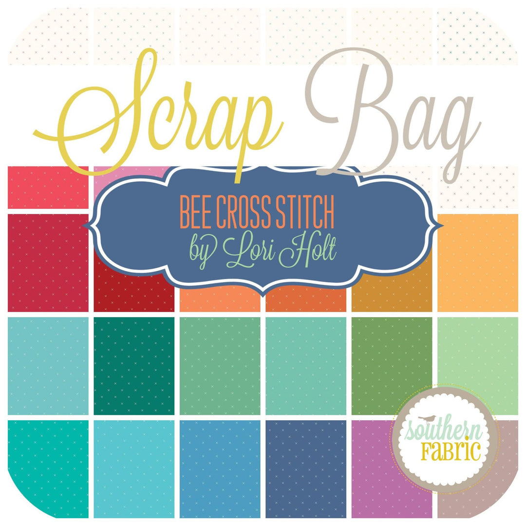 Bee Cross Stitch - Scrap Bag (42 pcs) by Lori Holt for Riley Blake