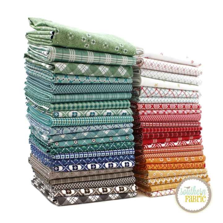 Bee Plaids - Fat Quarter Bundle (41 pcs) by Lori Holt for Riley Blake