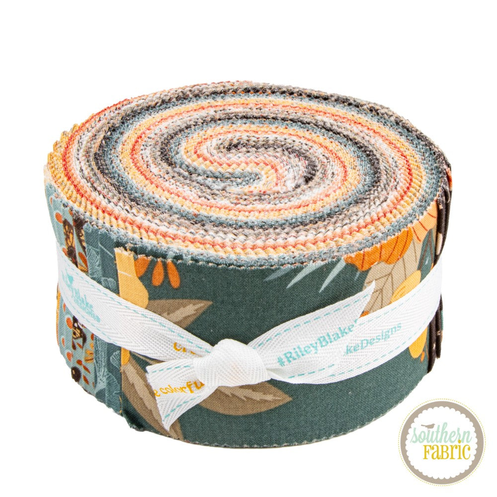 Secret Garden - Jelly Roll (40 pcs) by Amanda Castor for Riley Blake