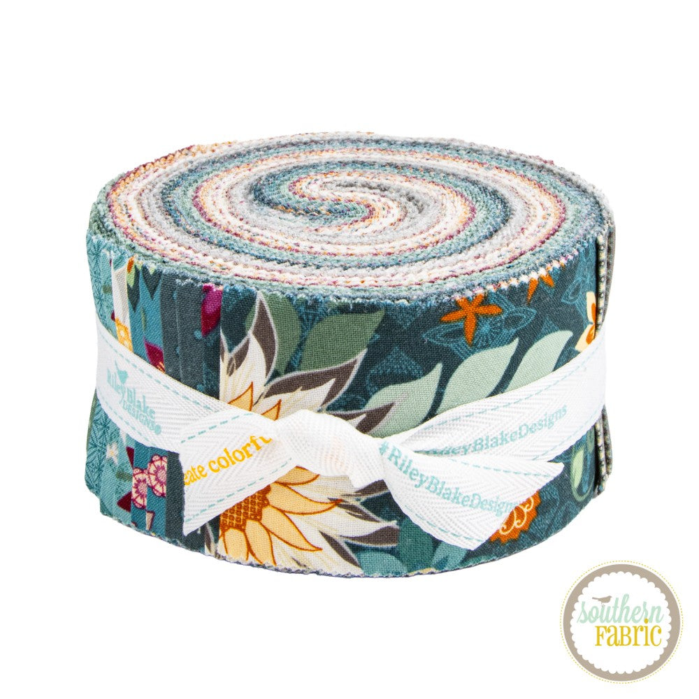 Where the Wild Flowers Are - Jelly Roll (40 pcs) by Judi Madsen for Riley Blake