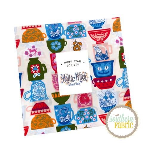 Hello Alice - Layer Cake (42 pcs) by Sarah Watts for Ruby Star Society (RS2120LC)