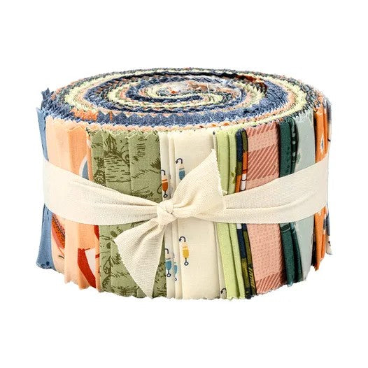 Happy Camper - Jelly Roll (40 pcs) by Maureen Cracknell for Art Gallery Fabrics
